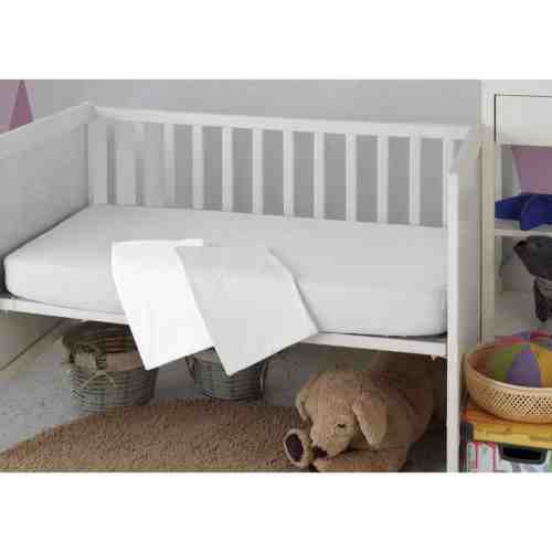 Brillant Bebek Lastikli Penye Çarşaf Beyaz 70x140 cm