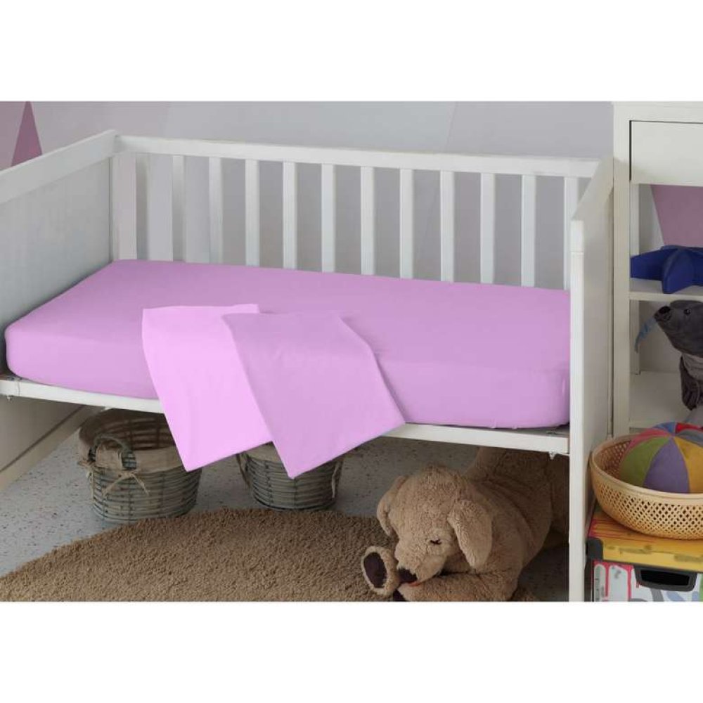 Brillant Bebek Lastikli Penye Çarşaf Pembe 70x140 cm