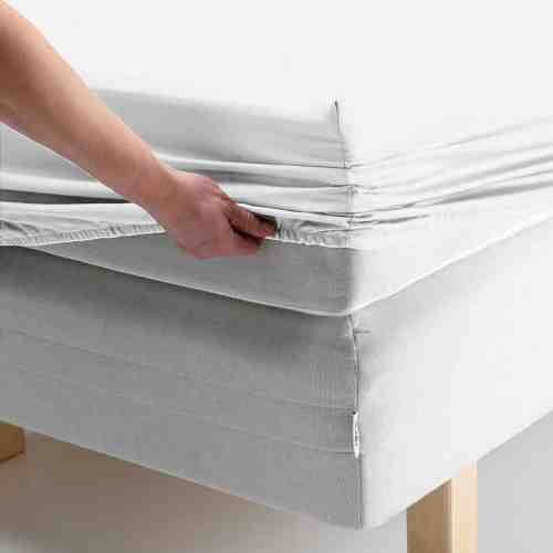 Tek Kişilik Penye Lastikli Çarşaf Beyaz