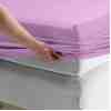 Tek Kişilik Penye Lastikli Çarşaf Pembe