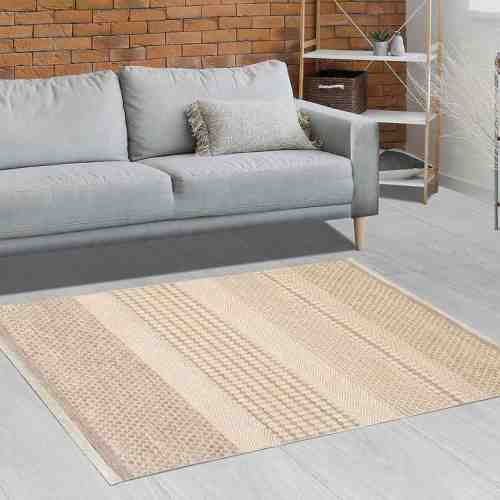 Dijital Baskılı Halı 120x180 cm Kahve-krem