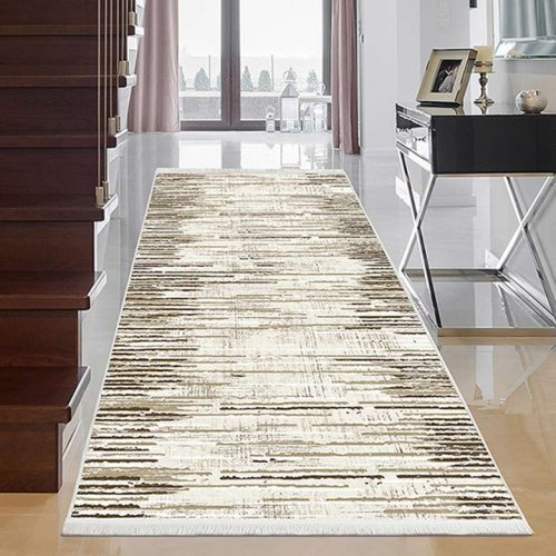 Dijital Baskılı Yolluk Kahve 100x300 Cm