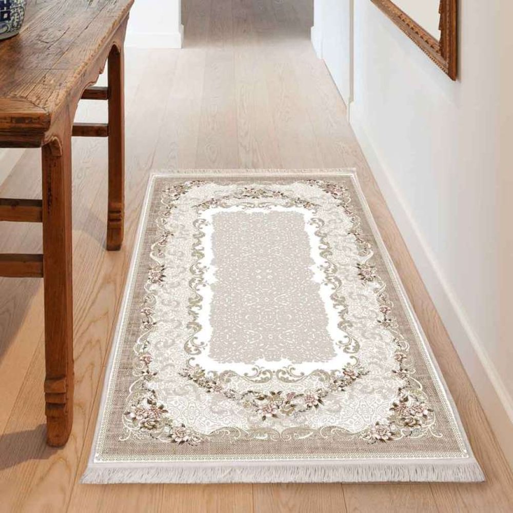 Dijital Baskılı Yolluk Pembe Kahve 80x200Cm