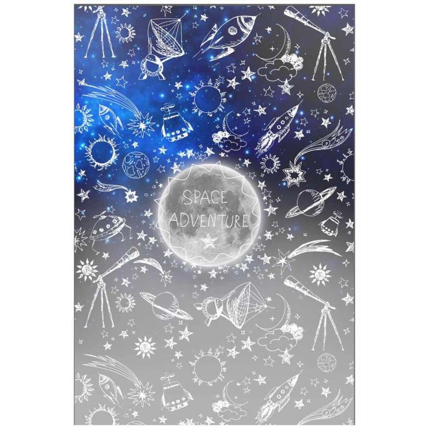 Saçaklı Çocuk Halısı 100x150 cm Gri-lacivert