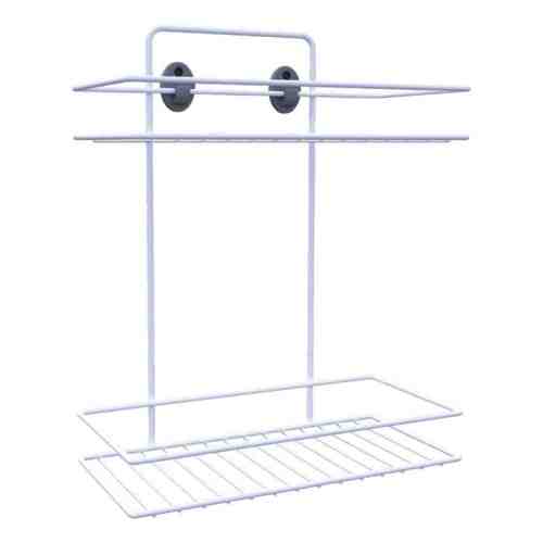 Plastik Kaplı İki Katlı Banyo Rafı