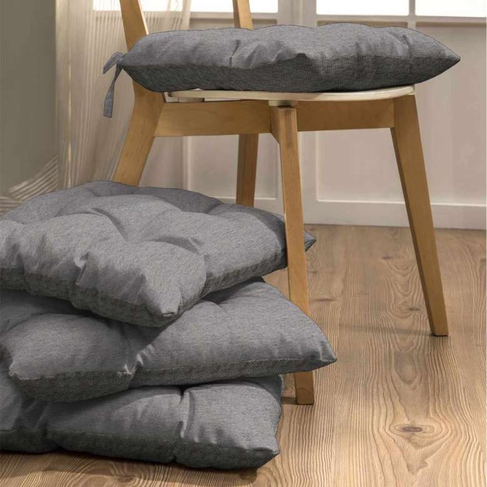 Sandalye Minderi 40x40 Cm Gri