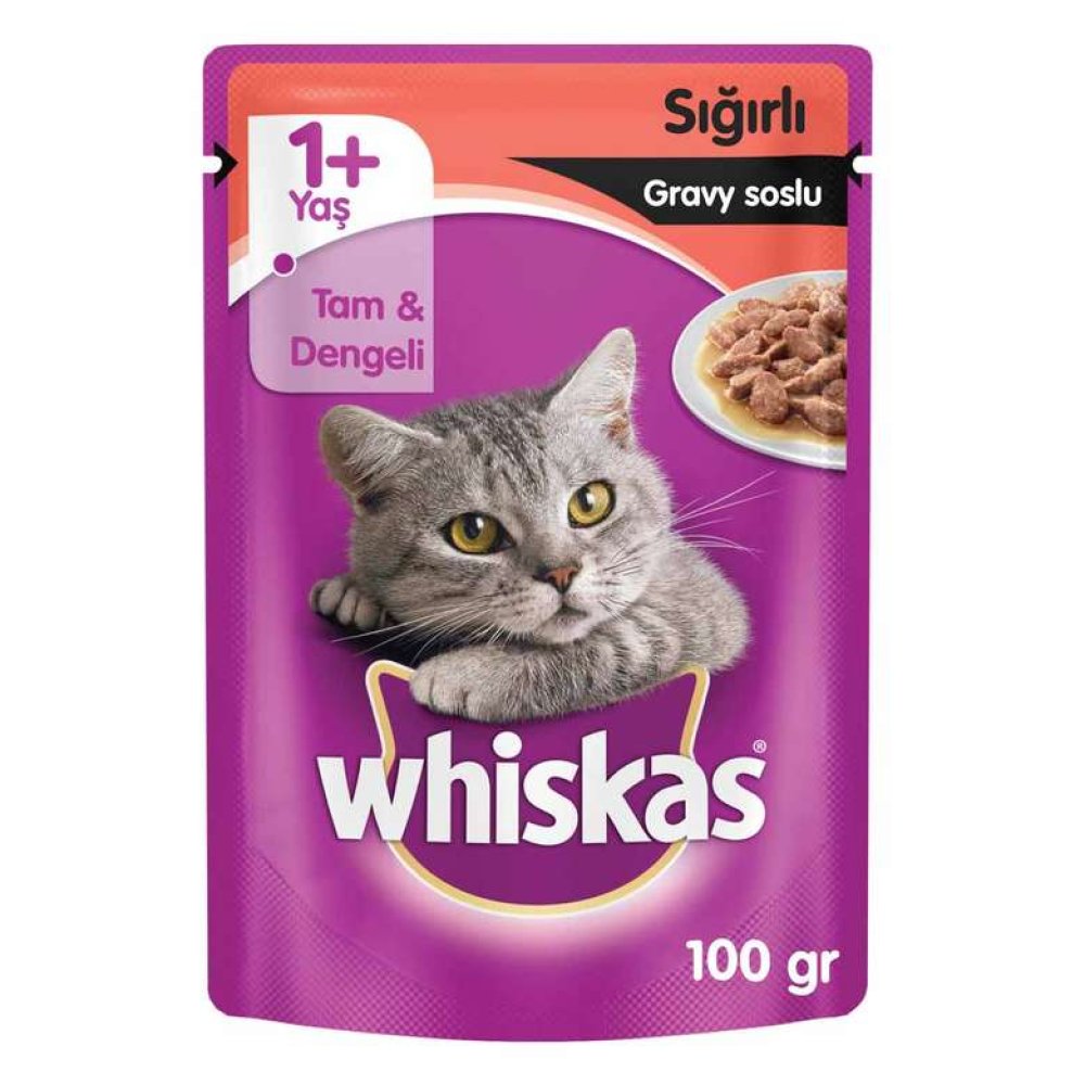 Whiskas Etli Kedi Maması 100 G