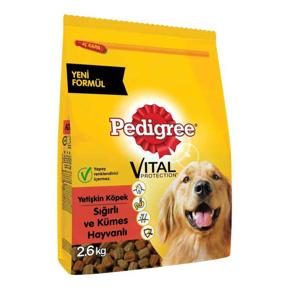 Pedigree Biftekli Ve Kümes Hayvanlı Yetişkin Köpek Maması 2,6 Kg