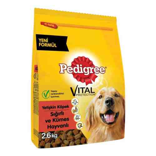 Pedigree Biftekli Ve Kümes Hayvanlı Yetişkin Köpek Maması 2,6 Kg