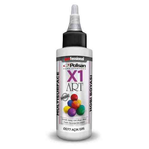 Polisan X1 Art Multisurface Boya Açık Gri 120 ml