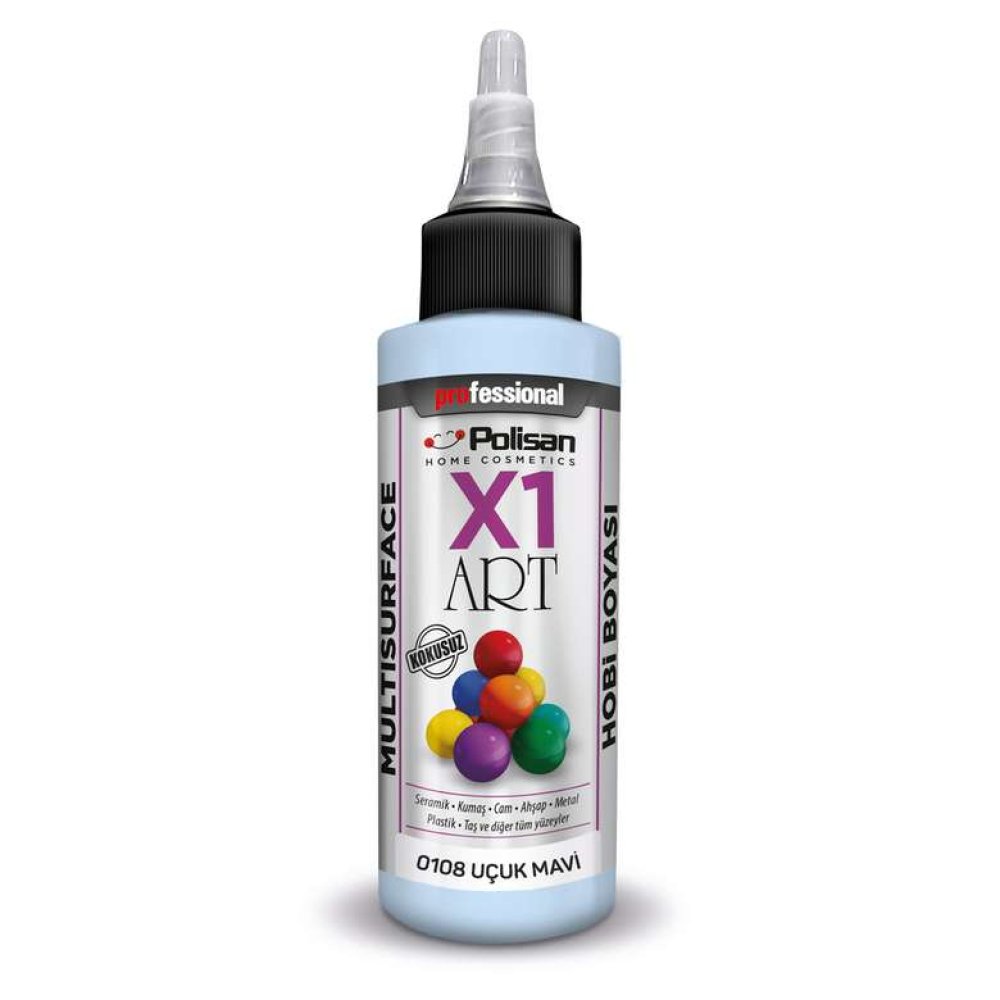Polisan X1 Art Multisurface Boya Uçuk Mavi 120 ml
