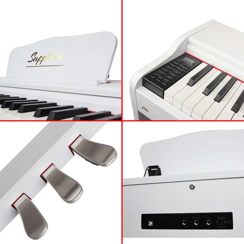 Jwin Sapphire SDP-120W 88 Tuşlu Çekiç Aksiyonlu Dijital Piyano - Beyaz
