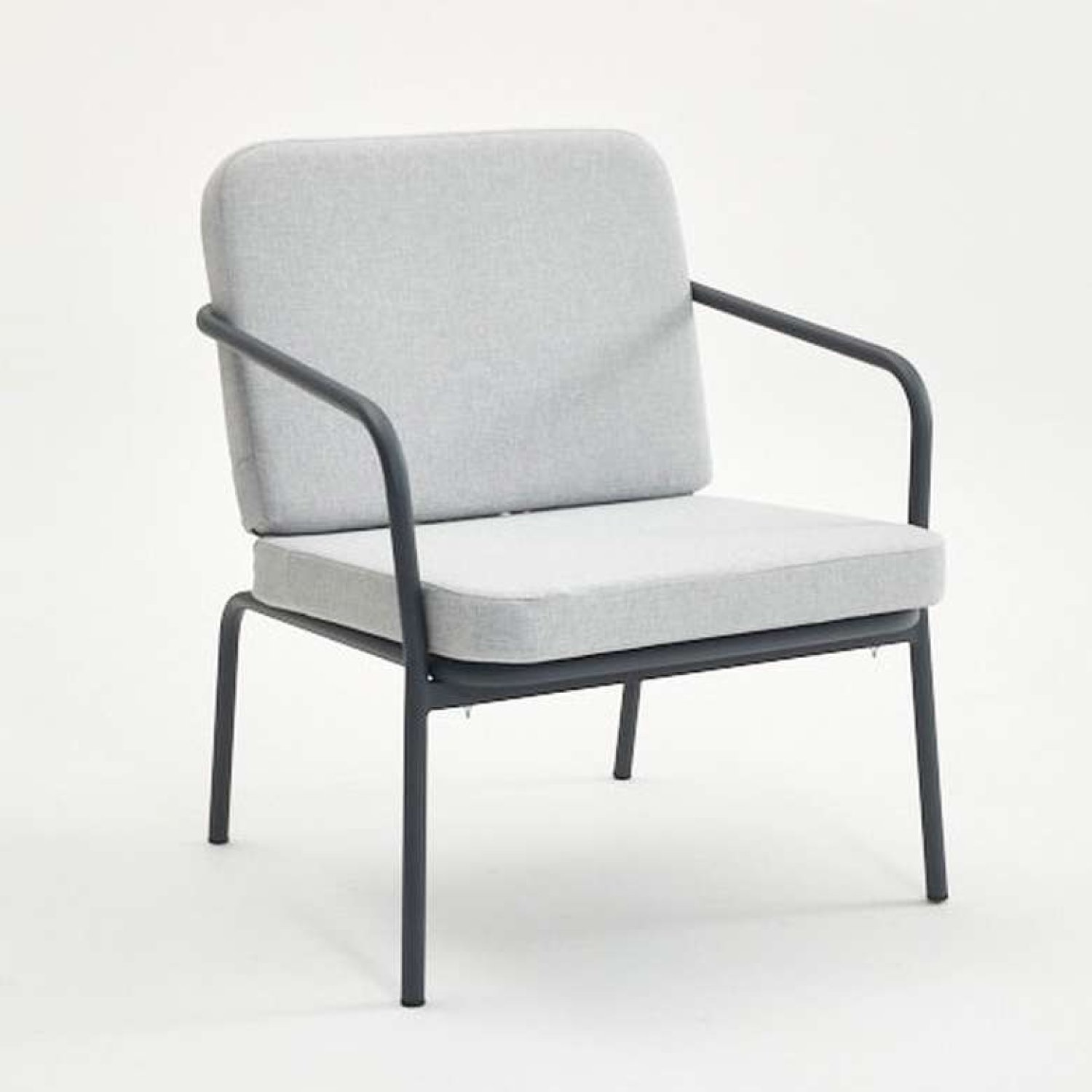 Decosit Alız Bahçe Balkon Alüminyum Oturma Koltuğu  (Tekli) -  Gri Kumaş