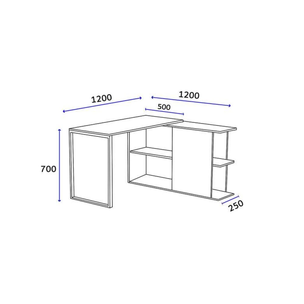 Tiamob Monel Metal Ayaklı Çalışma Masası