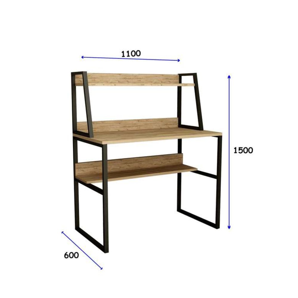 Tiamob Olivya Raflı Çalışma Masası