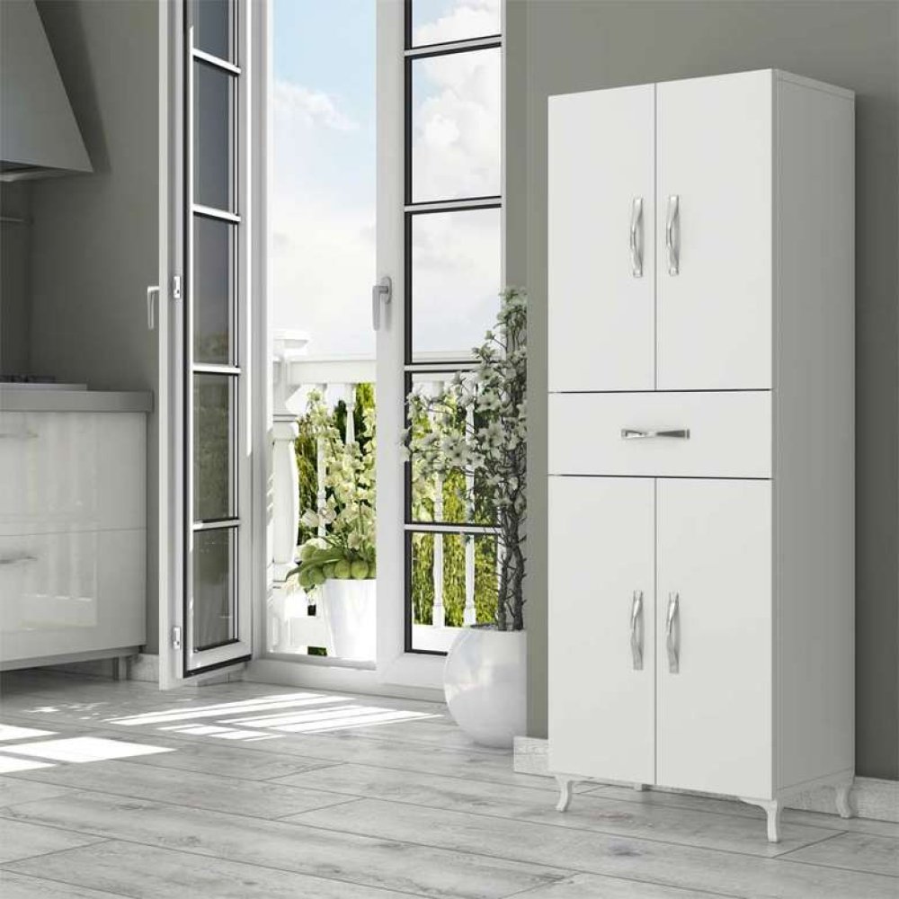 Marlo 4 Kapak Tek Çekmeceli Çok Amaçlı Dolap