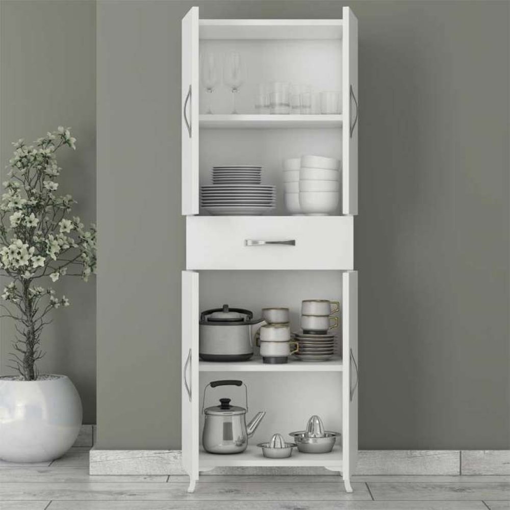 Marlo 4 Kapak Tek Çekmeceli Çok Amaçlı Dolap