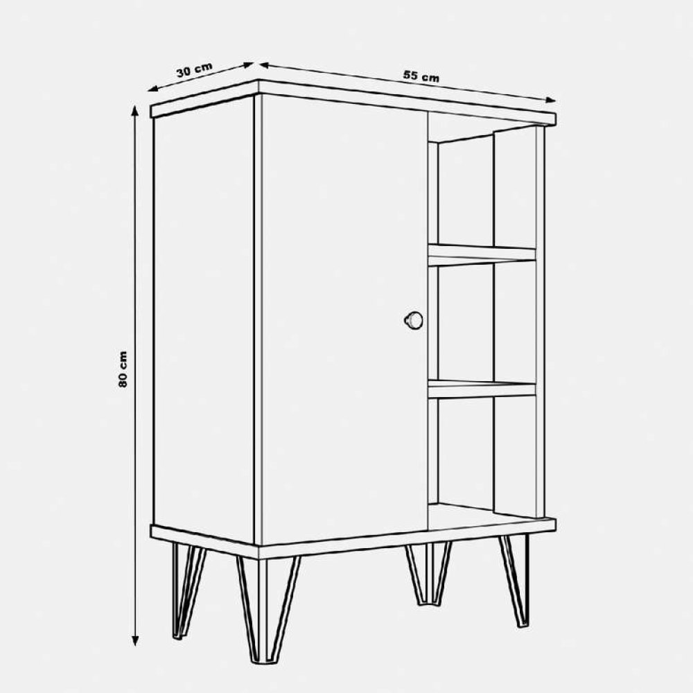 Tiamob Melika Çok Amaçlı Dolap