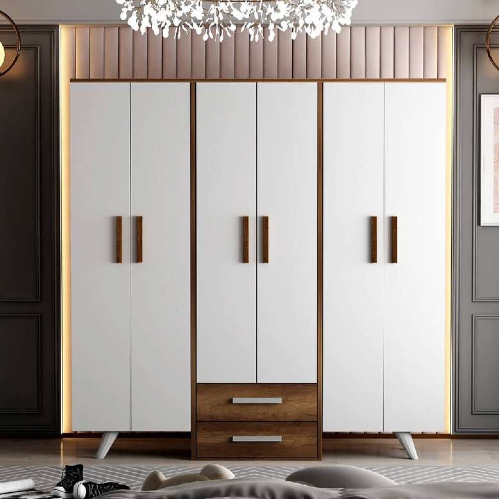 Tiamob Nükte 6 Kapılı Gardırop