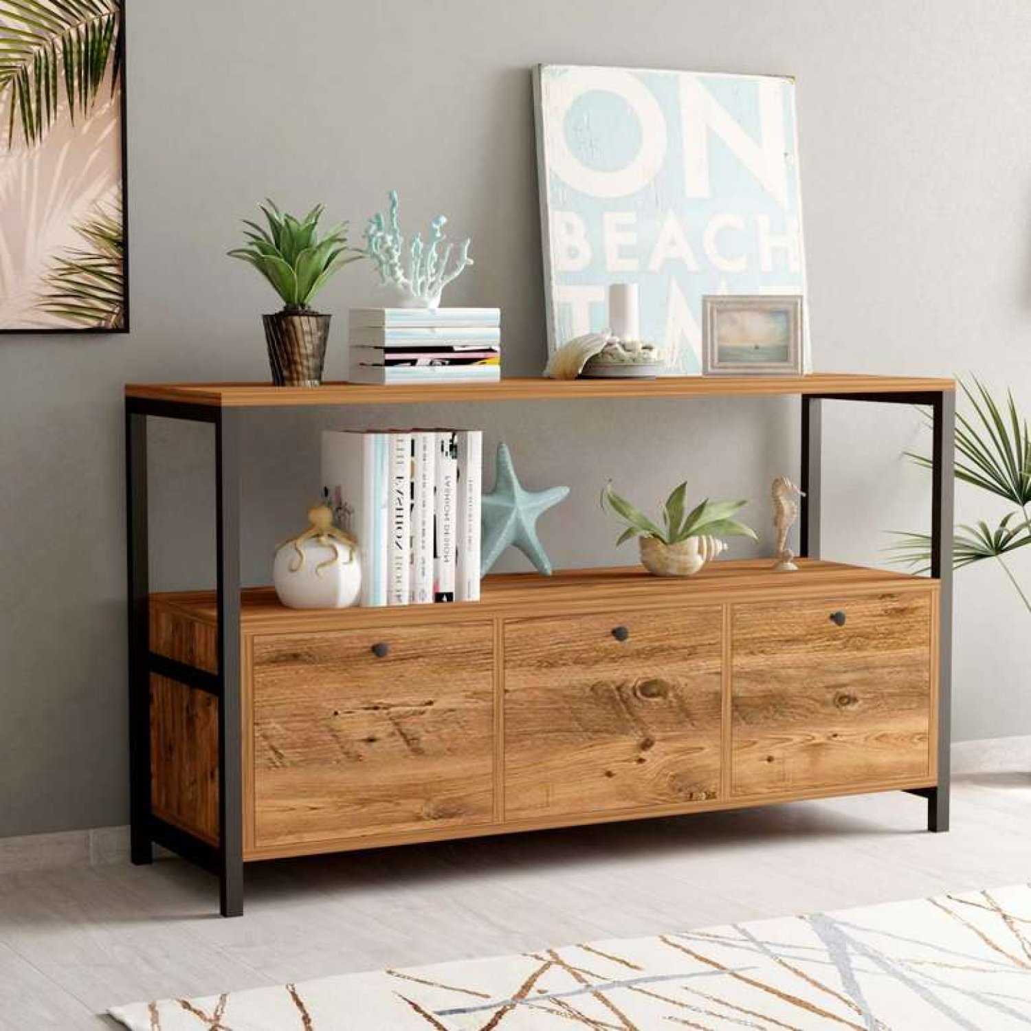 Tiamob Sorent Metalli Raflı Dresuar