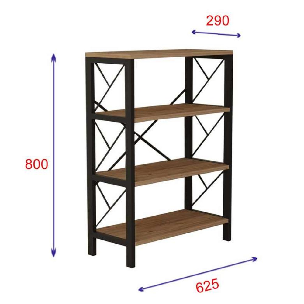 Tiamob 4 Raflı Dekoratif Kitaplık