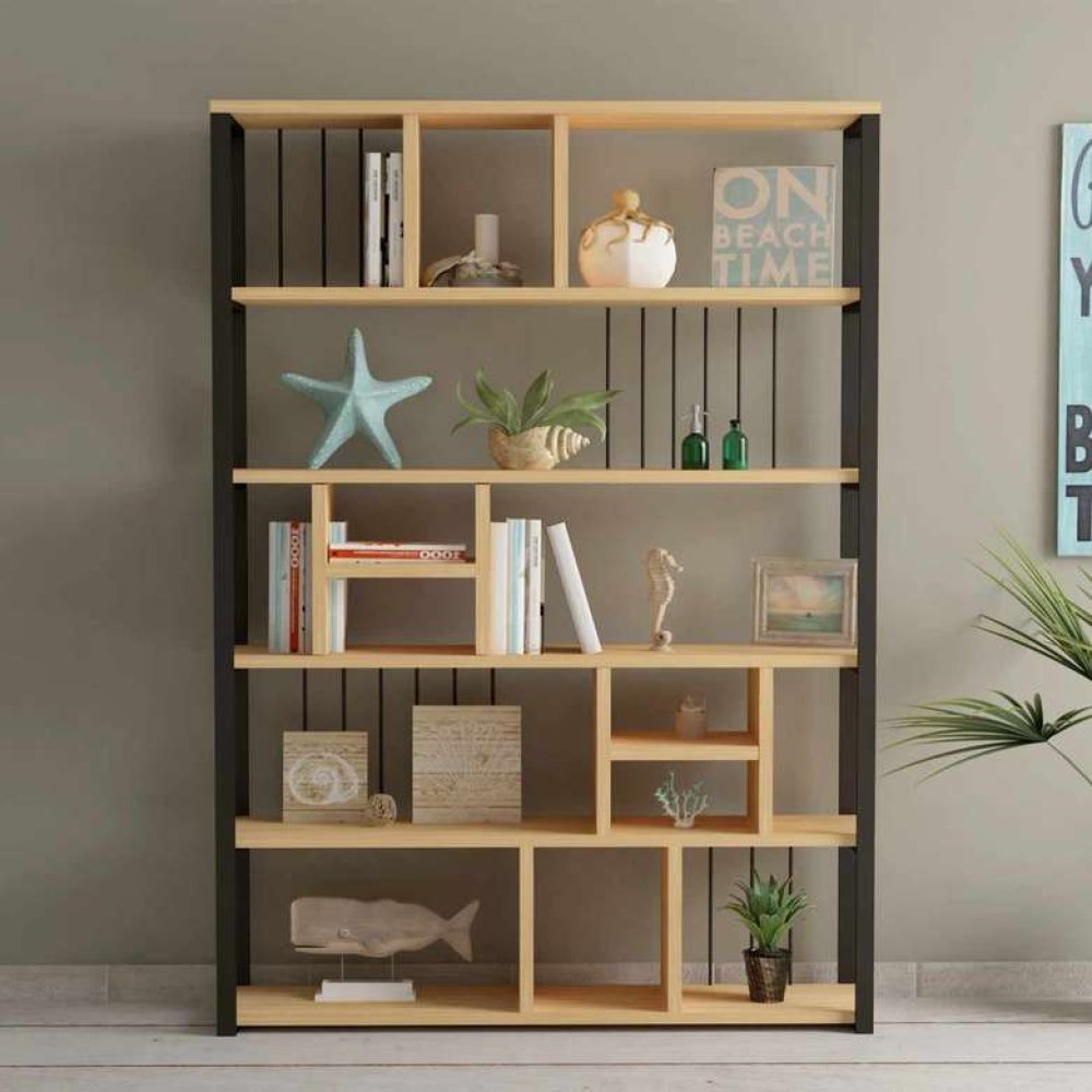 Tiamob Leyton Dekoratif Metalli Kitaplık