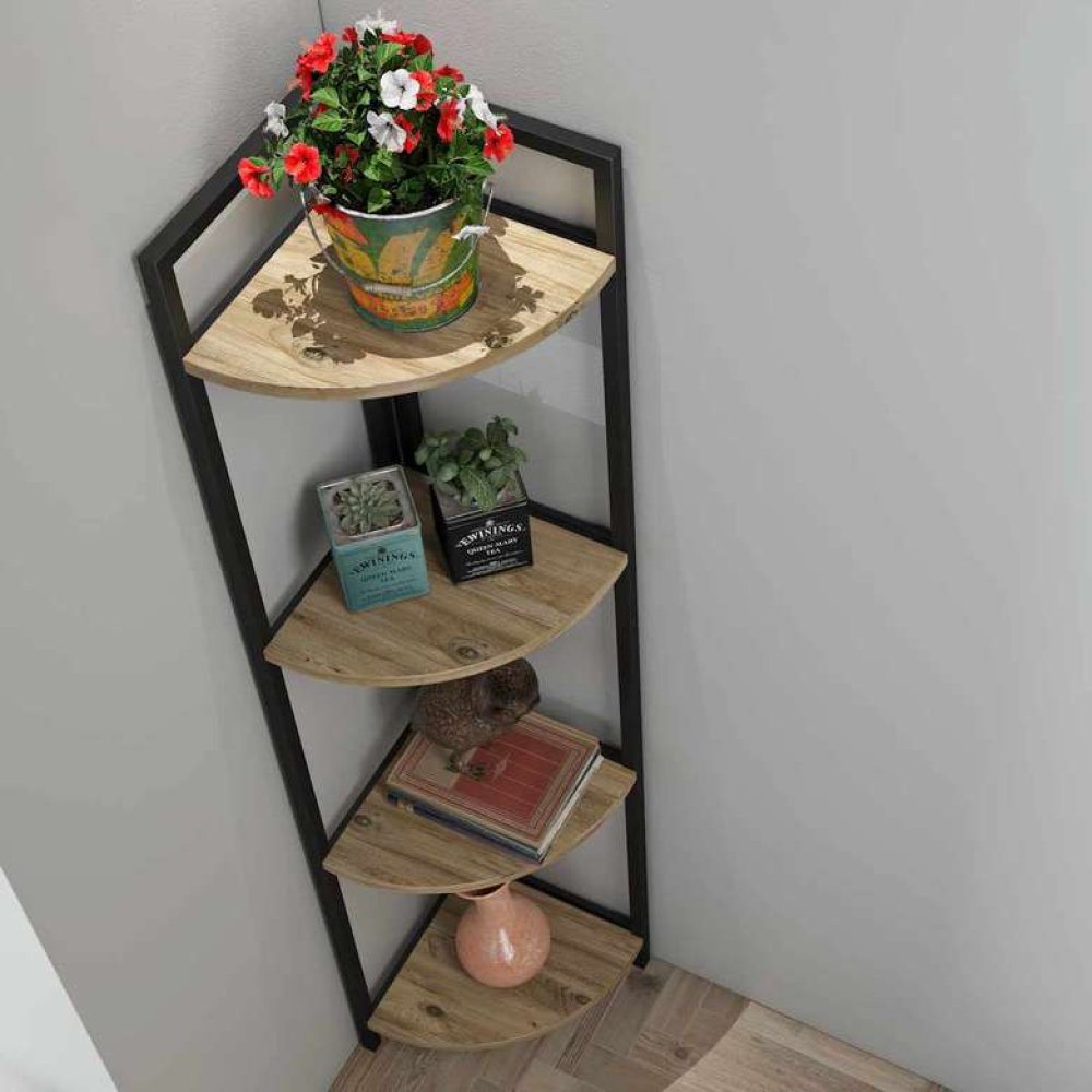 Tiamob Twins Metalli Köşe Kitaplık