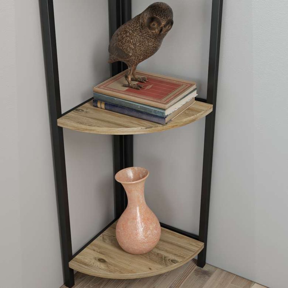 Tiamob Twins Metalli Köşe Kitaplık