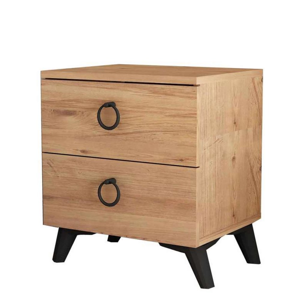 Tiamob 2 Çekmeceli Komodin Atlantik Çam