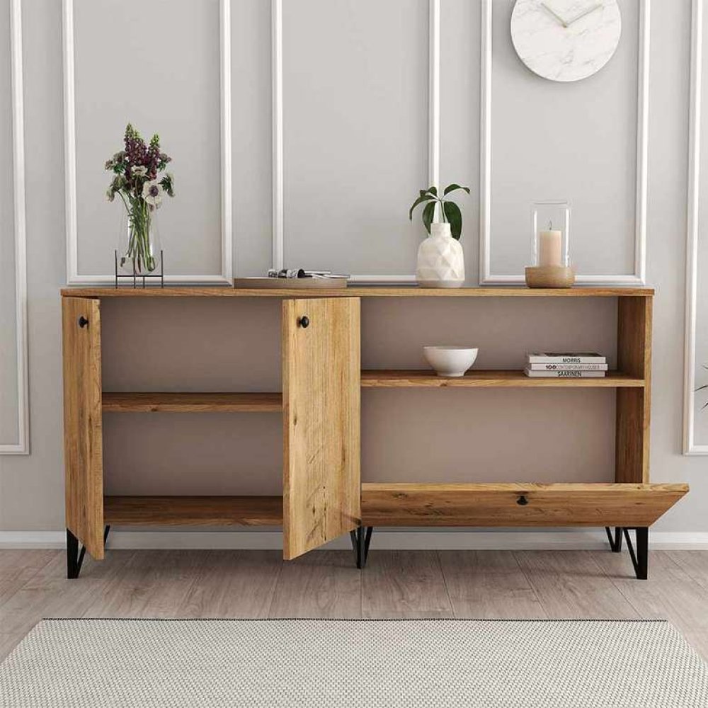 Tiamob Meltem 3 Kapaklı Raflı Konsol