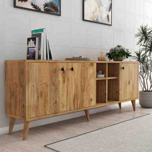 Tiamob Misti Kapaklı Raflı Konsol