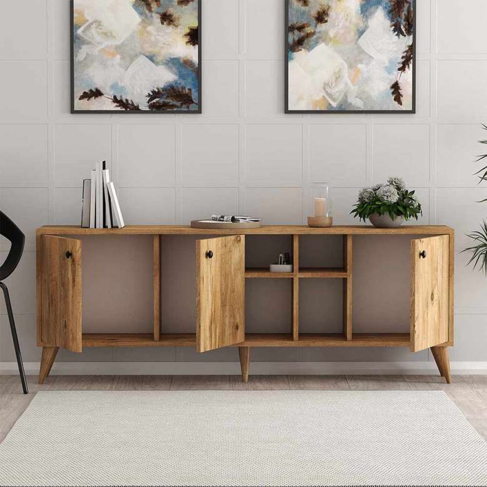 Tiamob Misti Kapaklı Raflı Konsol