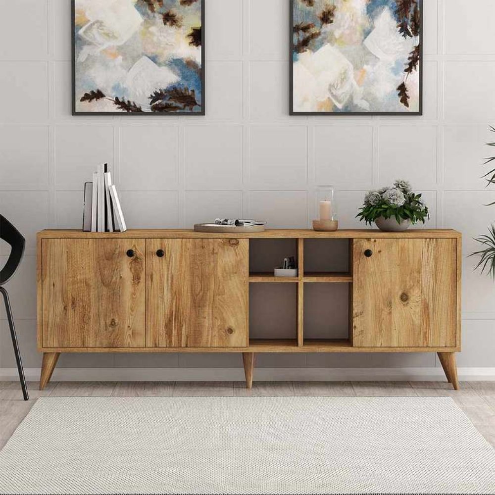 Tiamob Misti Kapaklı Raflı Konsol