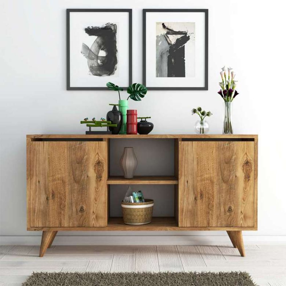 Tiamob Olven 2 Kapaklı Raflı Konsol