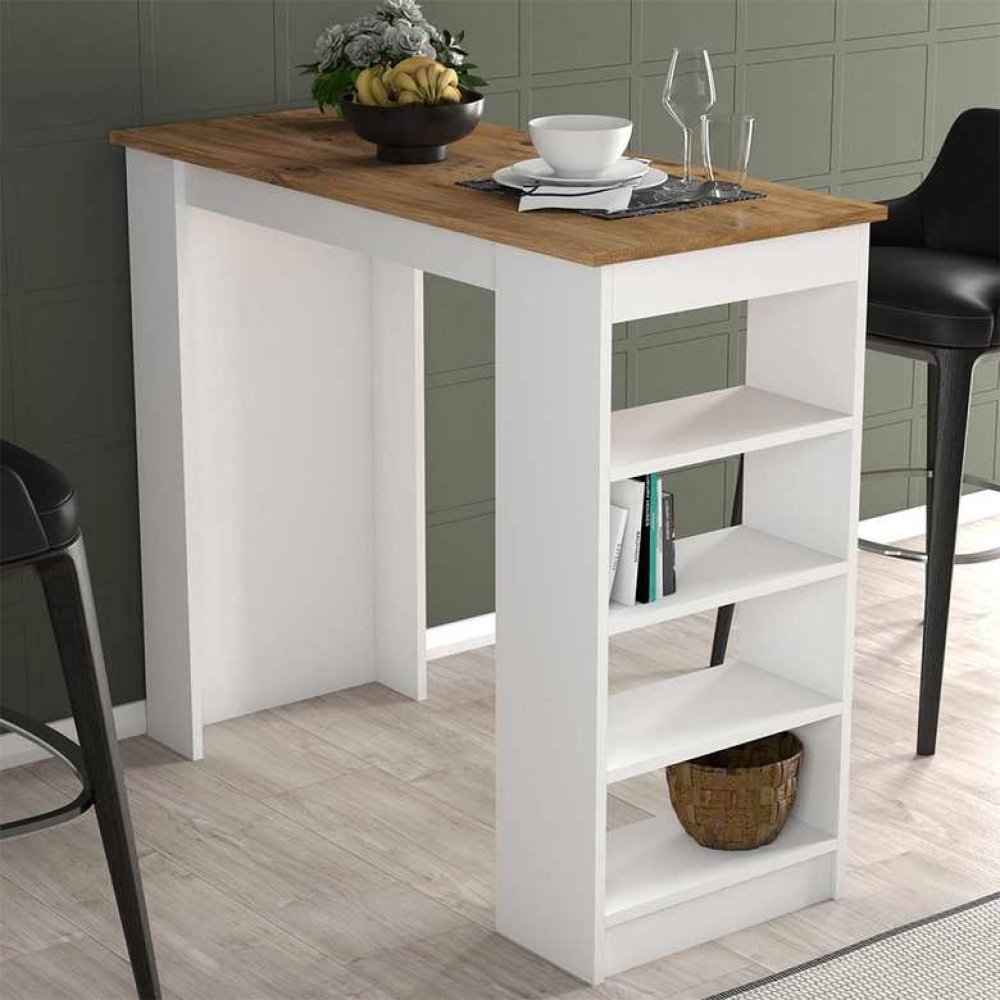 Tiamob Maxi Dekoratif Mutfak Masası - Ceviz Beyaz