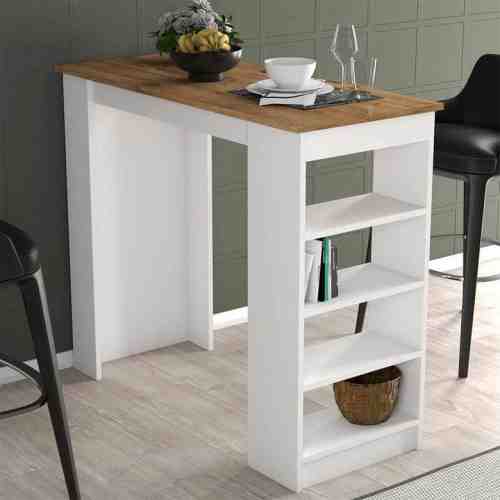 Tiamob Maxi Dekoratif Mutfak Masası - Ceviz Beyaz