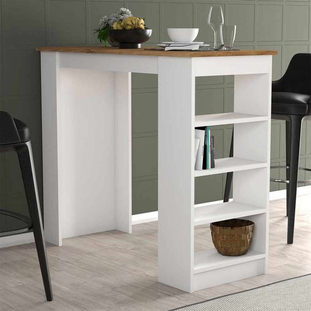 Tiamob Maxi Dekoratif Mutfak Masası - Ceviz Beyaz