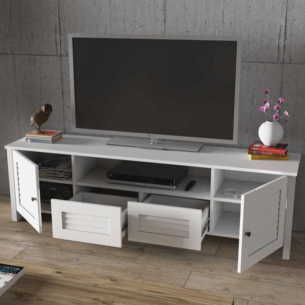 Tiamob Beyza 2 Kapak 2 Çekmeceli TV Sehpası