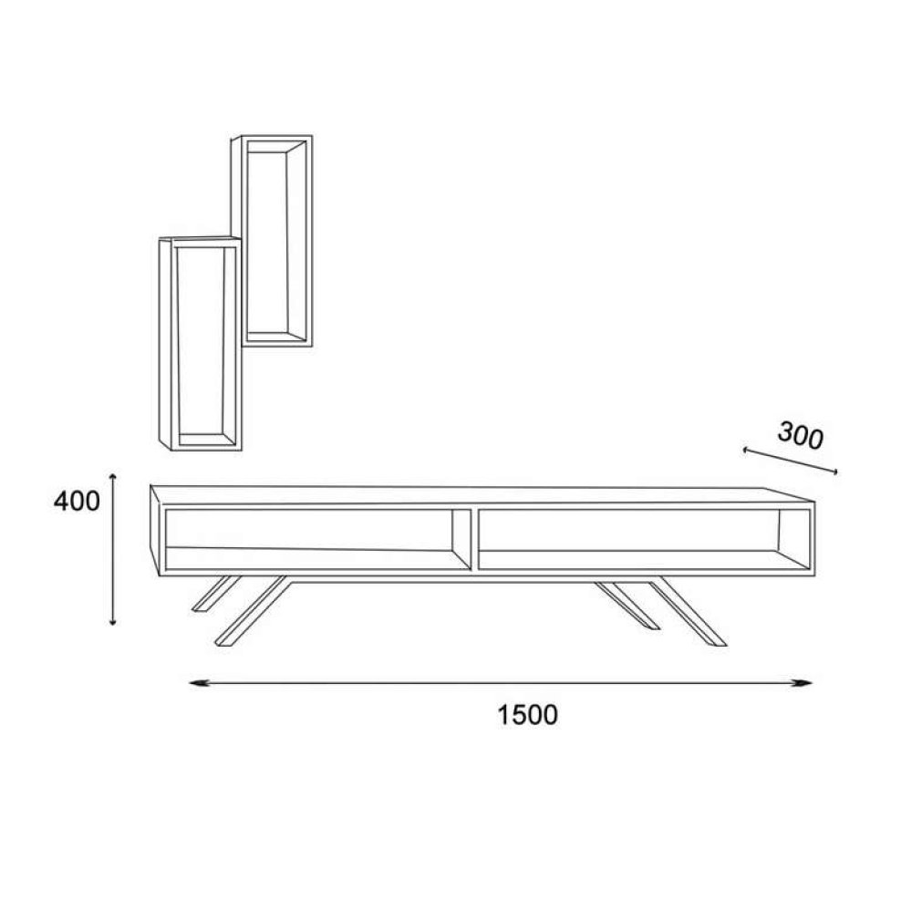 Tiamob Eda Tv Ünitesi - Ceviz