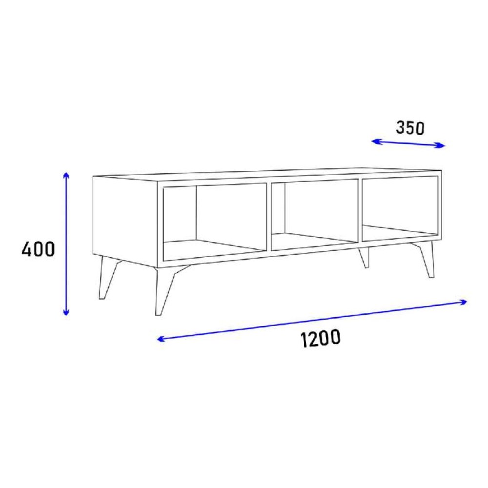 Tiamob Irmak Siyah Tv Ünitesi