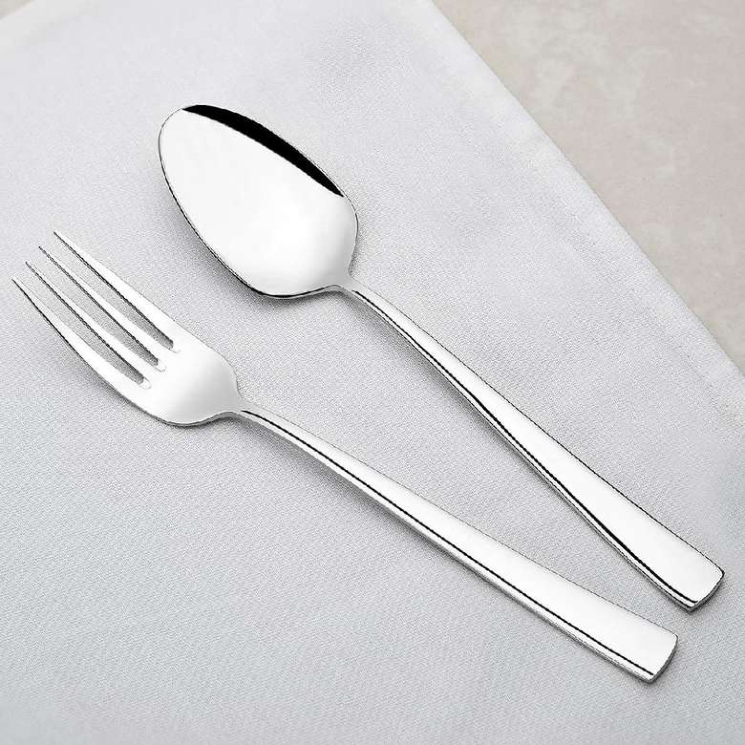 Deniz Sade 30 Parça Çatal Kaşık Takımı (Bıçaksız)