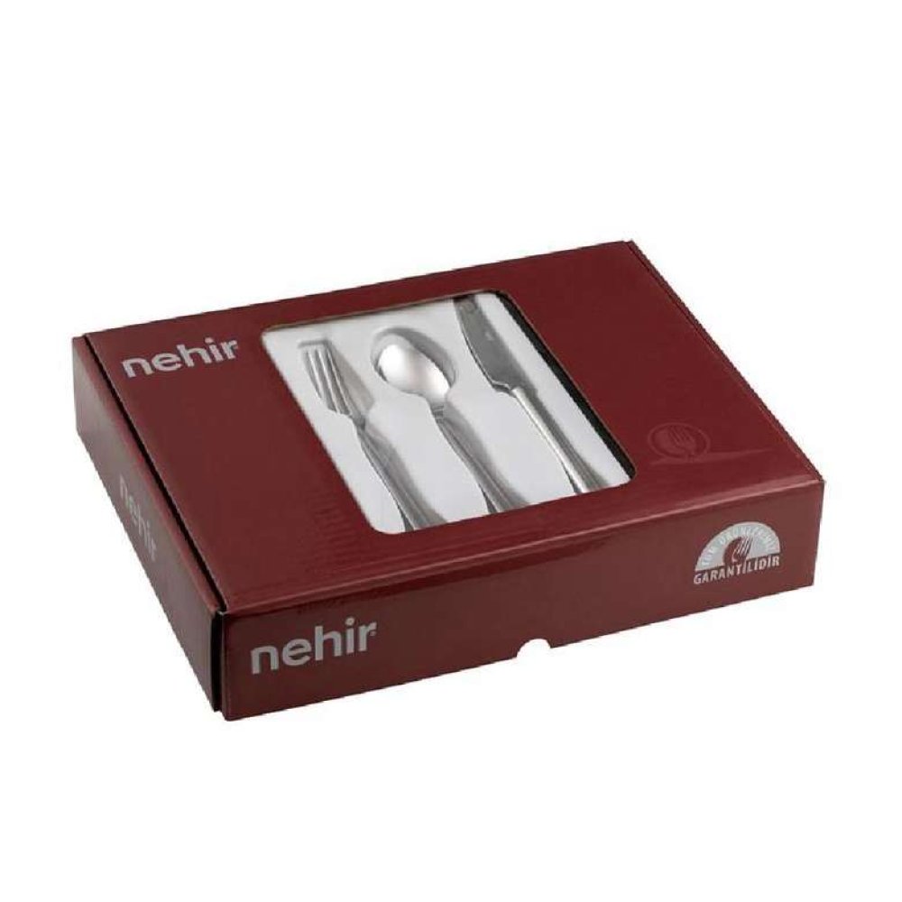 Deniz Sade 30 Parça Çatal Kaşık Takımı (Bıçaksız)