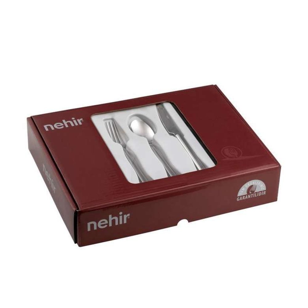 Deniz Sade 30 Parça Çatal Kaşık Takımı (Bıçaksız)