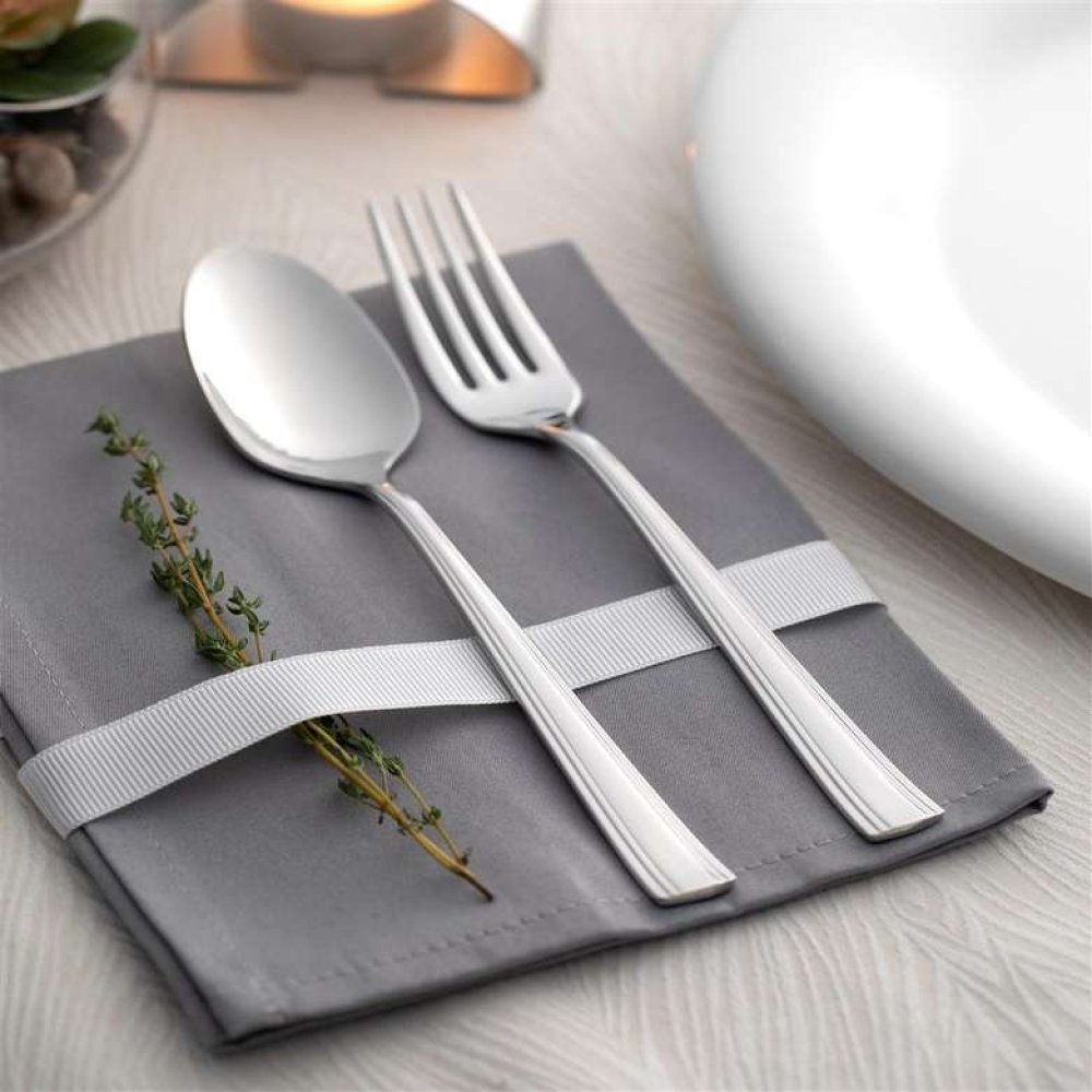 Katre Sade 30 Parça Çatal Kaşık Takımı (Bıçaksız)