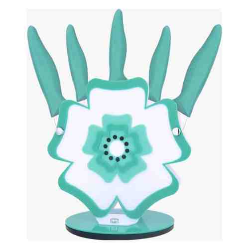 Rooc Bıçak Seti Çiçek Mavi