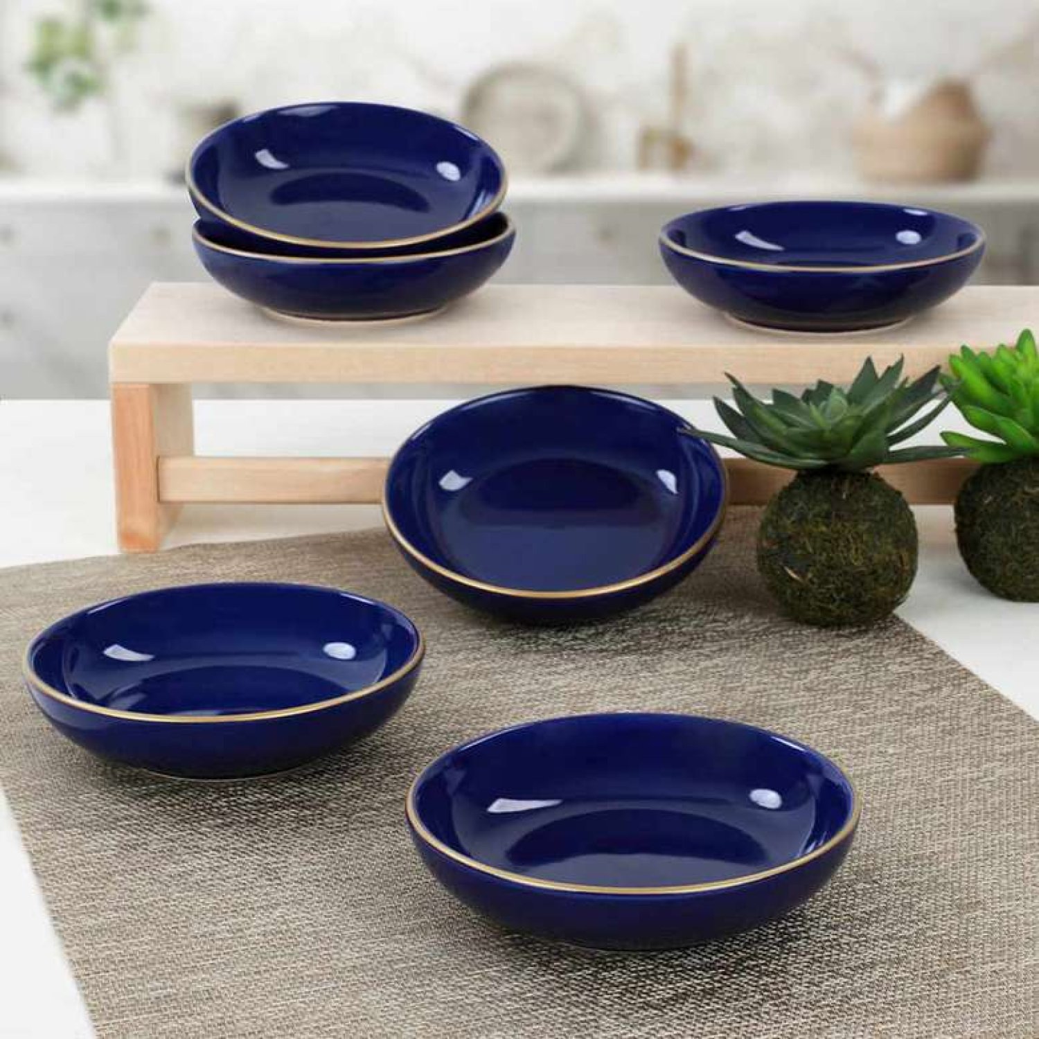 Keramika Kobalt Alka Çerezlik/Sosluk 13 cm 6 adet