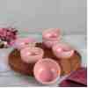 Keramika Mat Açık Pembe Bulut Çerezlik/Sosluk 8 Cm 6 Adet