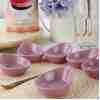 Keramika Mini Gondol Violet Çerezlik / Sosluk 8 Cm 6 Adet