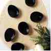 Keramika Siyah Mini Gondol Çerezlik/Sosluk 8 Cm 6 Adet