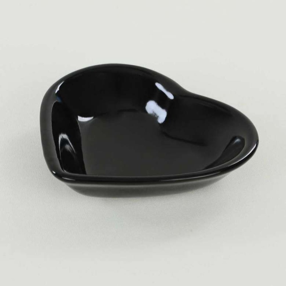 Keremika Renkli Kalp Çerezlik 14 Cm Siyah